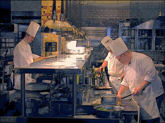 photo "Three Cooks" tags: montage, genre, 