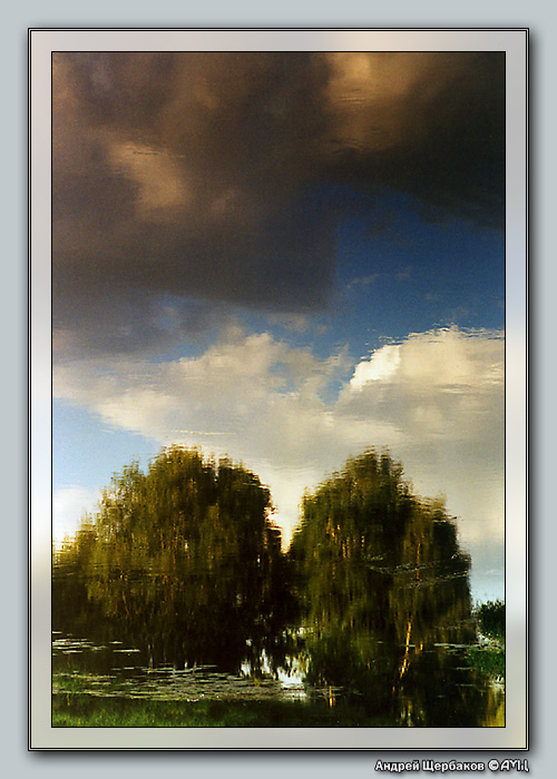 photo "Reflection III: Waitnig for the rain" tags: landscape, clouds, water