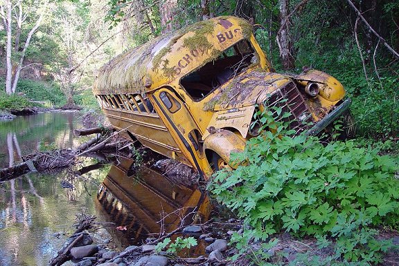 photo "Old Schoolbus" tags: landscape, misc., 