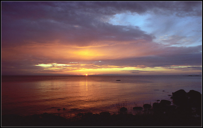 photo "Dawn on Ladoga." tags: landscape, clouds, sunset