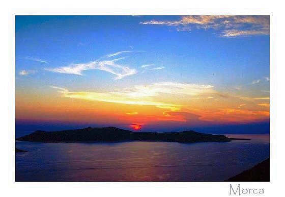 photo "Thira crater" tags: landscape, travel, Europe, sunset