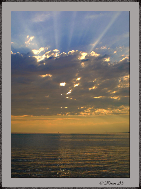 photo "Gold reflection" tags: landscape, mountains, sunset