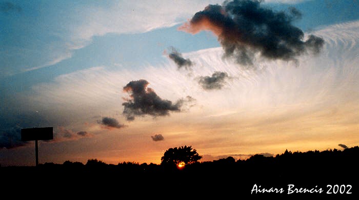 photo "With a little power to rain..." tags: landscape, clouds, sunset