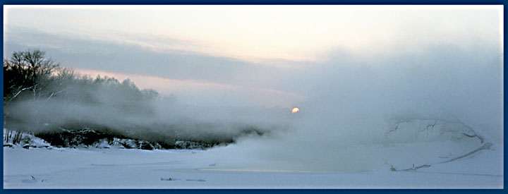 фото "Зимний закат" метки: пейзаж, закат