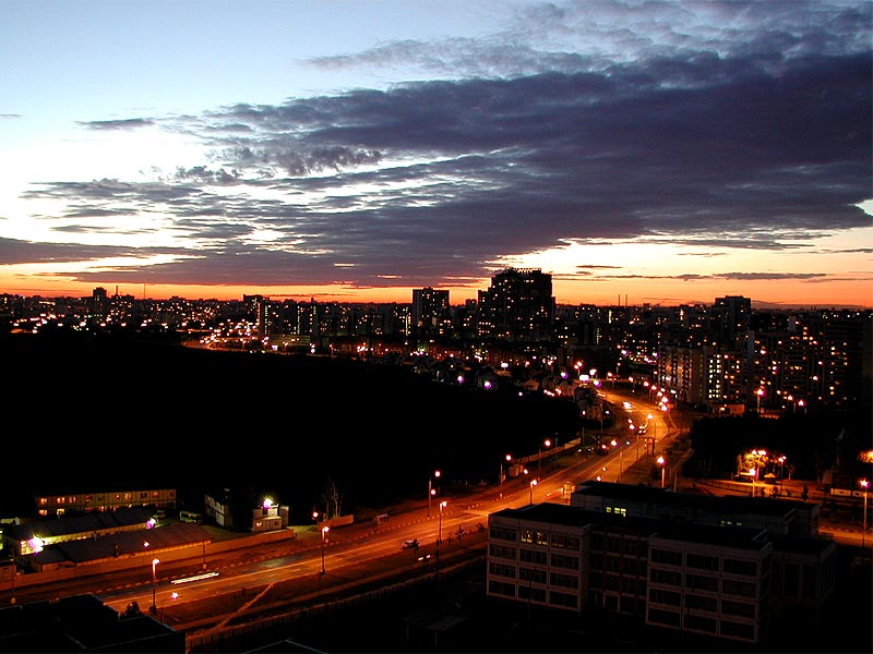 фото "Небо над городом. Вечер." метки: архитектура, пейзаж, закат