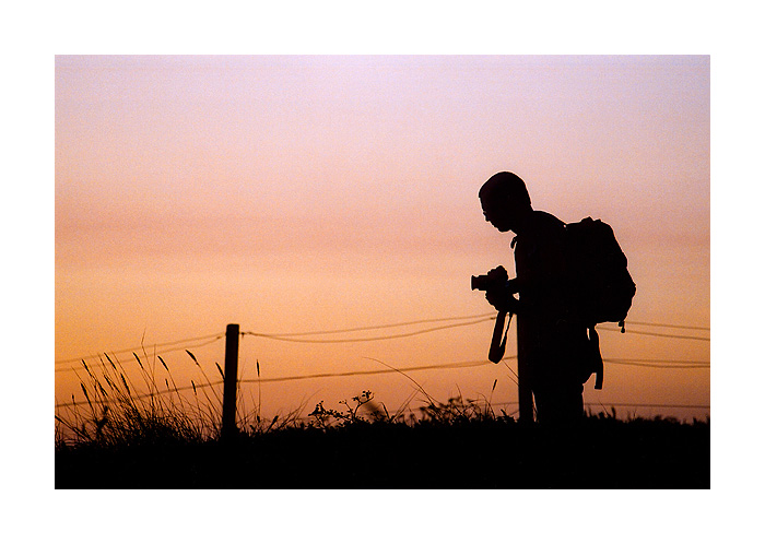 photo "Prime Time" tags: portrait, landscape, man, sunset
