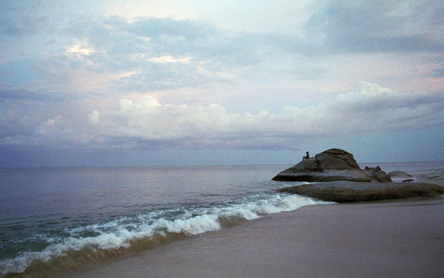 photo "Silent  evening  near sea" tags: landscape, clouds, sunset