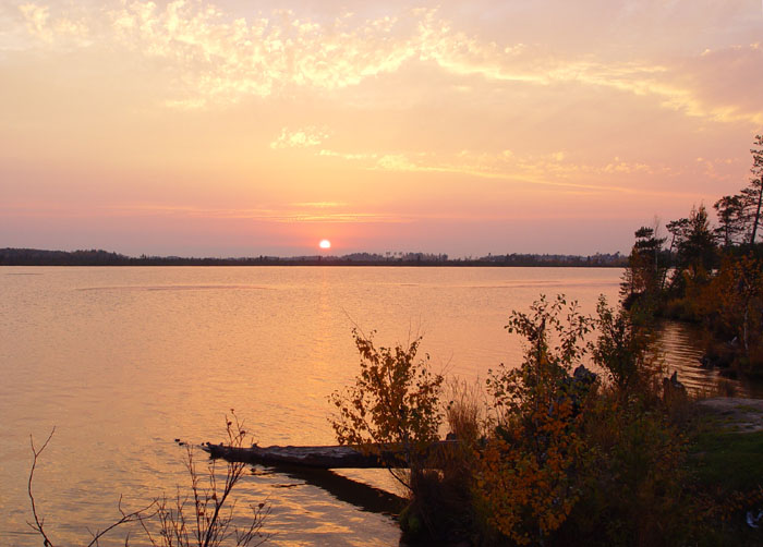 photo "Sunset. Savkino lake. West Siberia" tags: landscape, autumn, sunset