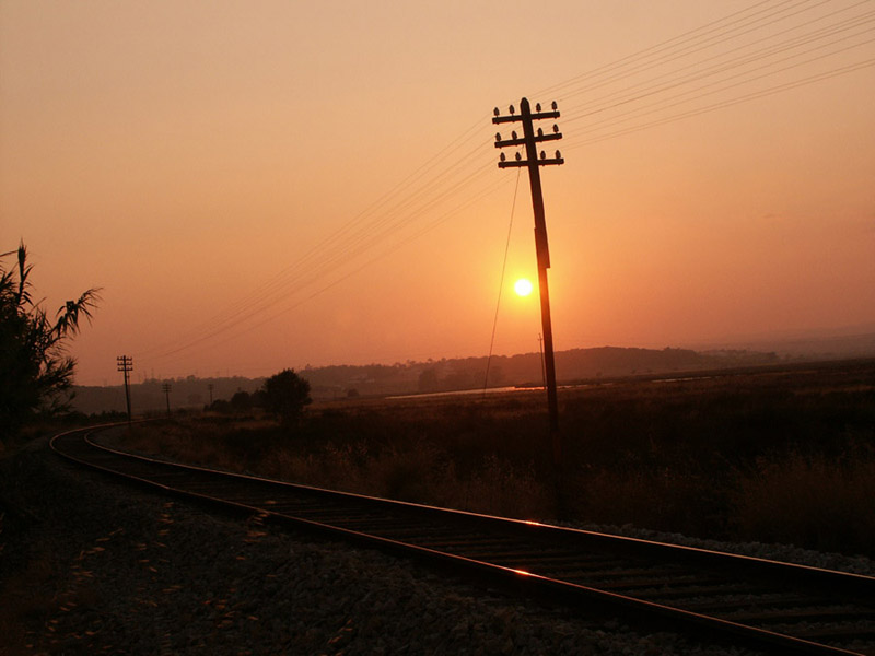 photo "Railroad on the Sunset" tags: landscape, sunset