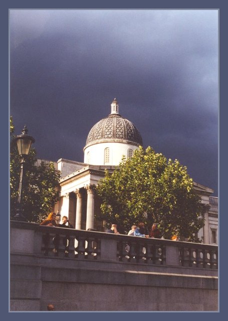 photo ""storm over the gallery"" tags: architecture, landscape, clouds