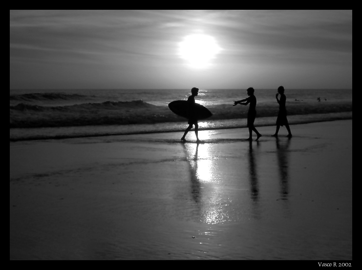 photo "Beach fun" tags: landscape, sunset, water