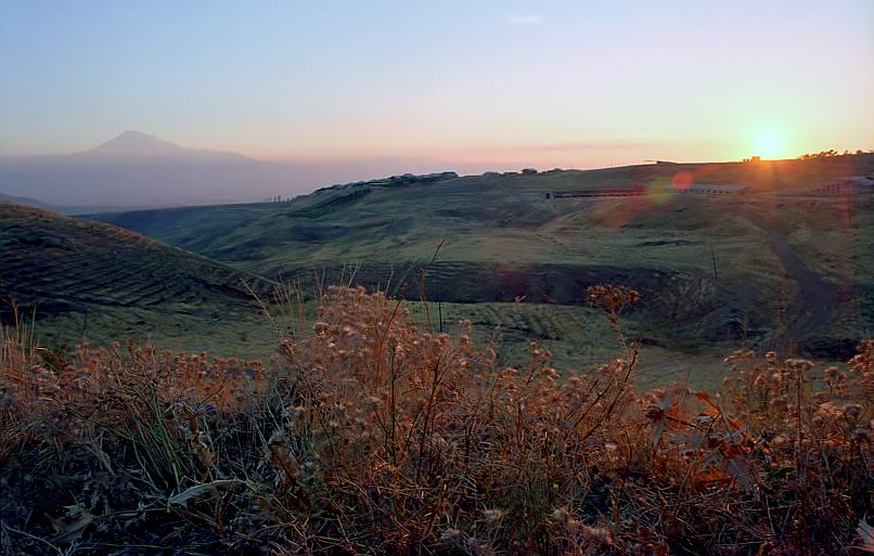 photo "Fires of a decline in a cold of a twilight" tags: landscape, nature, sunset