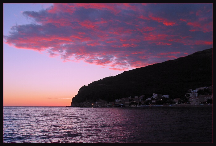 photo "Mediterranean evening" tags: landscape, clouds, sunset