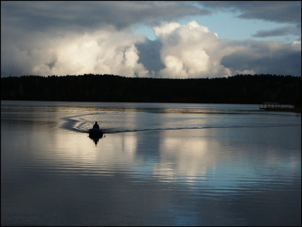 photo "From autumn fishing..." tags: landscape, autumn, clouds