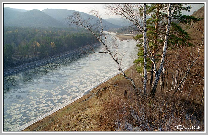 photo "Drift ice will go" tags: landscape, autumn, water