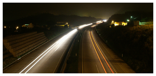 photo "Highway at Night" tags: misc., 