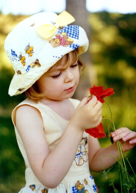 photo "What flower!" tags: portrait, genre, children