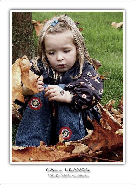 photo "Fall leaves" tags: portrait, children