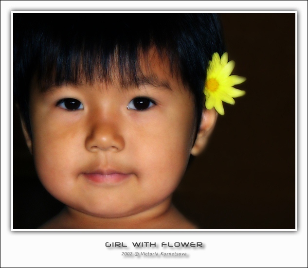 photo "A girl with a flower" tags: portrait, children