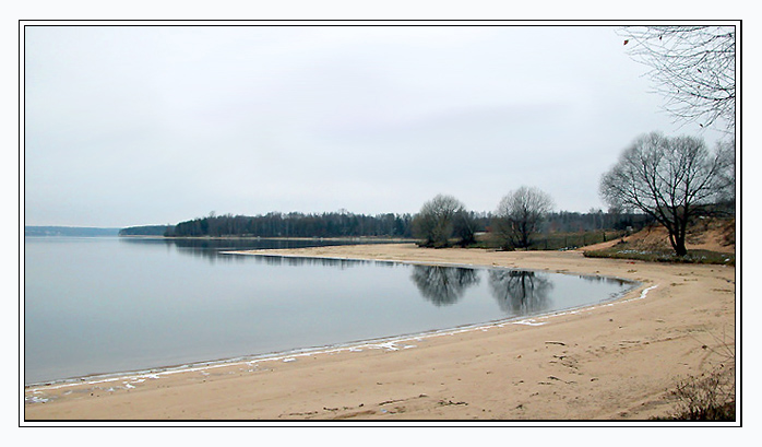 photo "Frozen beach" tags: landscape, water, winter