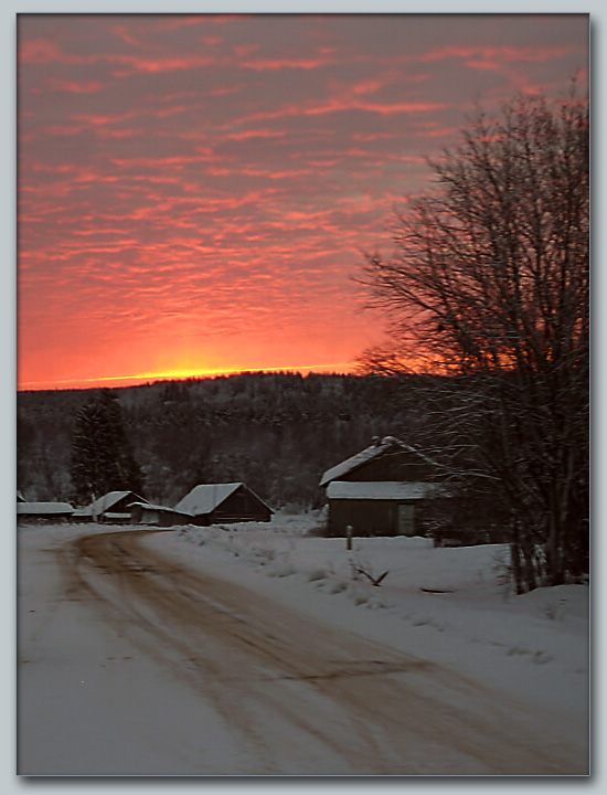 photo "Much promising sunrise…" tags: landscape, sunset, winter