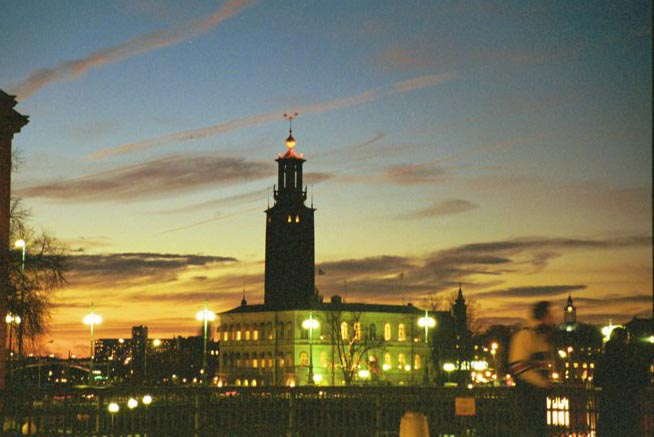 photo "Sunset over Stockholm" tags: architecture, landscape, sunset