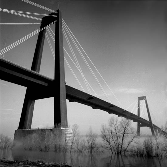 фото "Bridge over the Mississippi" метки: архитектура, пейзаж, зима