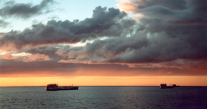photo "Caravan" tags: landscape, clouds, sunset