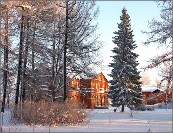 photo "Morning at Priyutino Estate" tags: landscape, winter