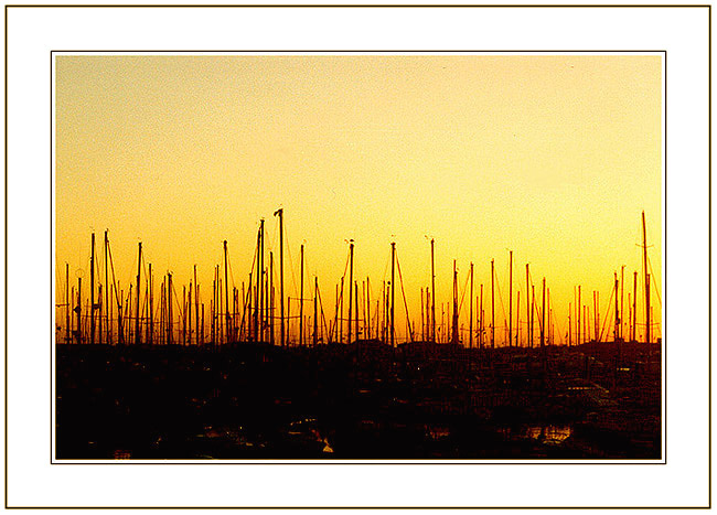 photo "The Fight between the Sailing-boats and the Sun" tags: landscape, sunset