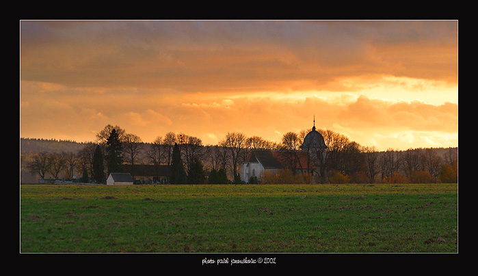 photo "Cerhovice ( a small city, CZ )" tags: landscape, architecture, sunset