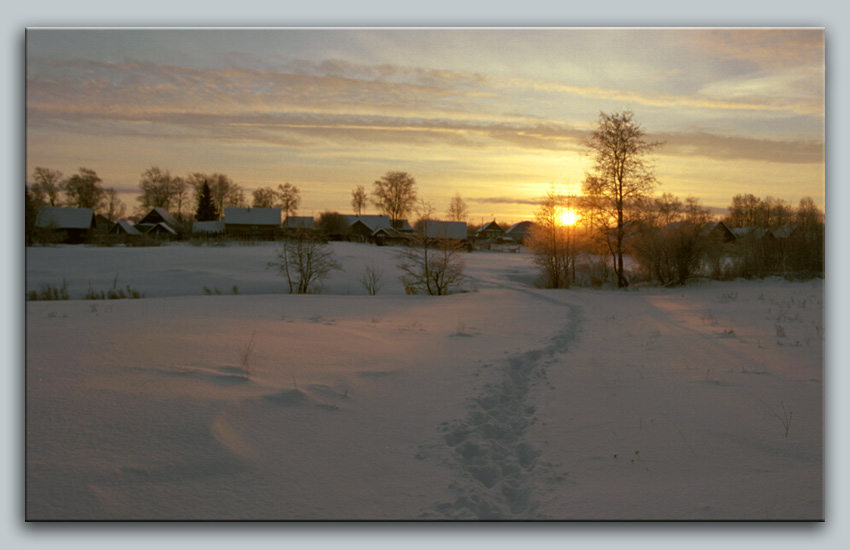 photo "Pathes …" tags: landscape, sunset, winter