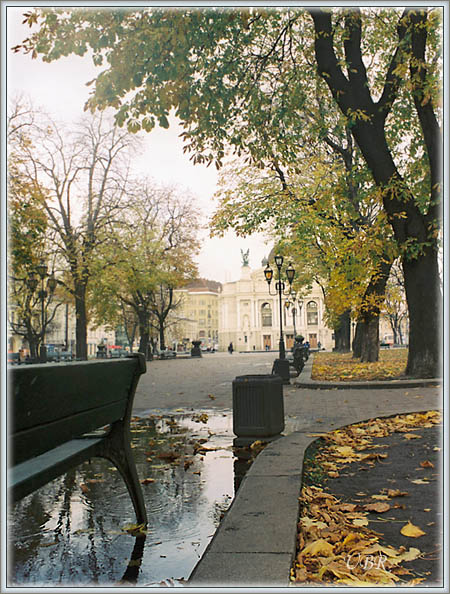 photo "Одна Львовская лужа" tags: architecture, landscape, autumn