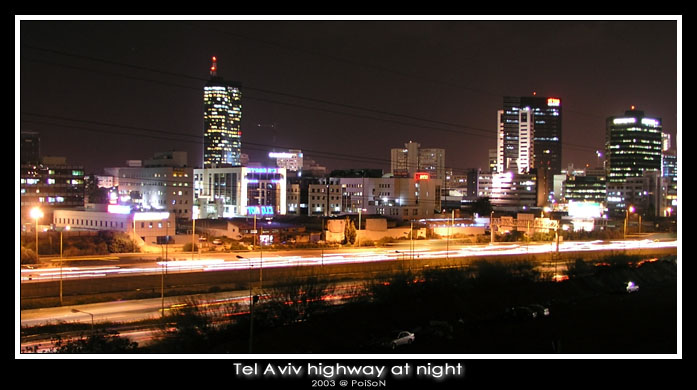 photo "Tel Aviv highway at night" tags: architecture, genre, landscape, 