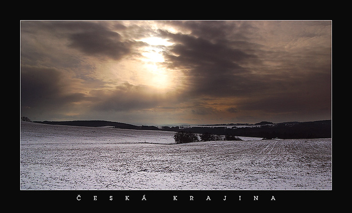 фото "Bohemian Landscape 09 - Wintertime" метки: пейзаж, закат, зима