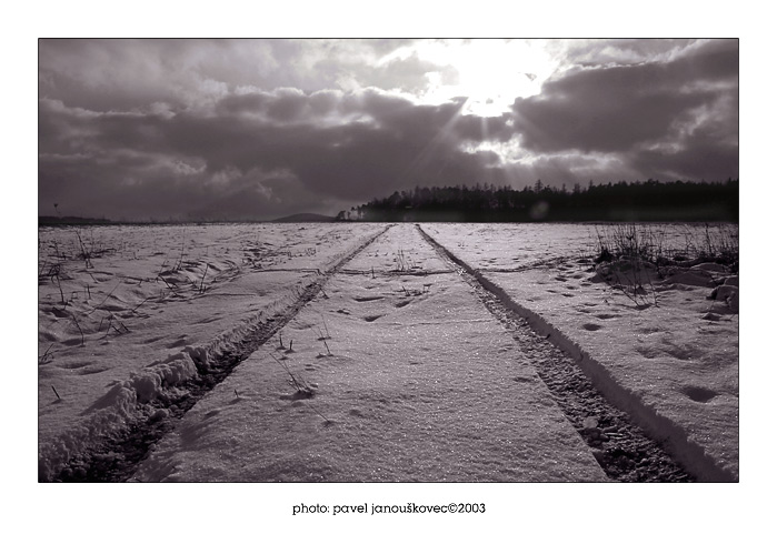 фото "Bohemian Landscape 10 - Wintertime" метки: пейзаж, закат, зима