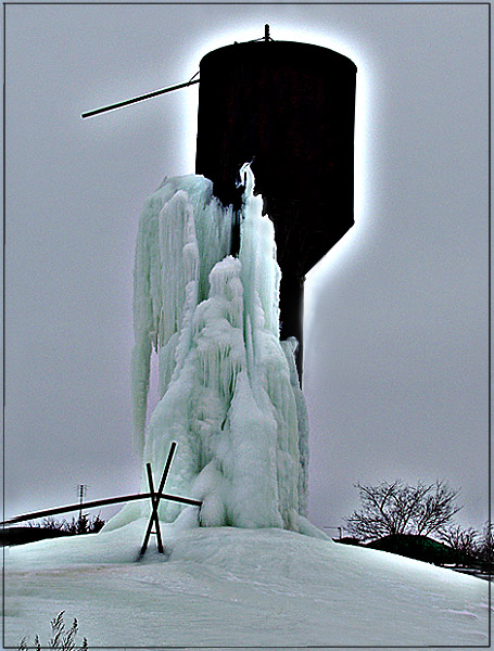 фото "Зимний фонтан..." метки: пейзаж, вода, зима