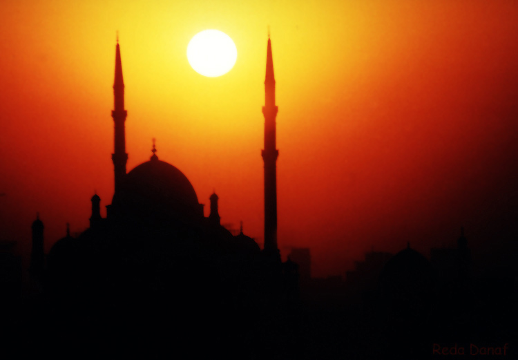 photo "Mosque" tags: travel, landscape, Africa, sunset