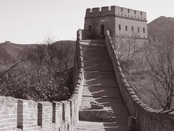 photo "The Great Wall" tags: travel, black&white, Asia