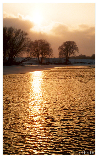 photo "Winter evening" tags: landscape, sunset, winter