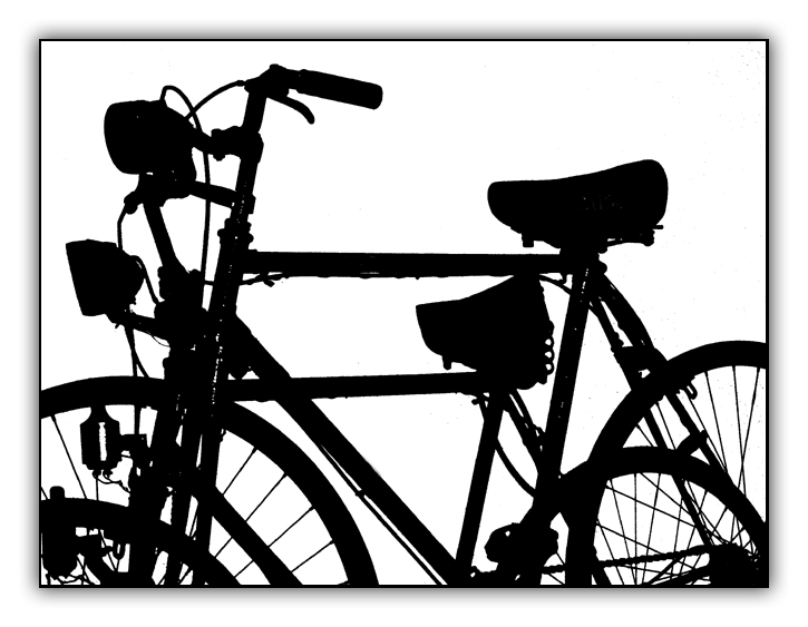 фото "Double bike" метки: черно-белые, 