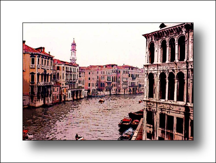 фото "Venice in Watercolour style - The great Channel" метки: путешествия, архитектура, пейзаж, Европа