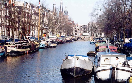 фото "Amsterdam: One of the canals 2" метки: путешествия, Европа