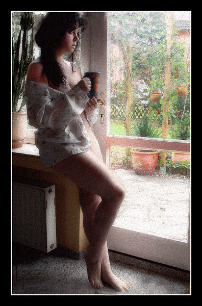photo "...first coffee ( selfpic)" tags: misc., 