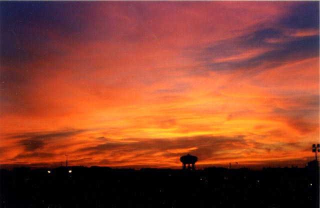 photo "burned sky" tags: landscape, sunset