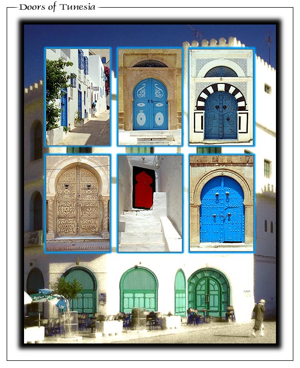 фото "Doors of Tunesia" метки: архитектура, фотомонтаж, пейзаж, 