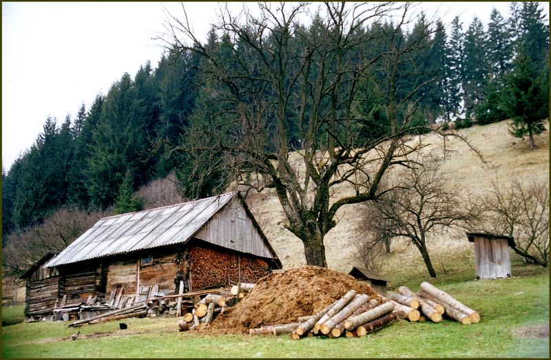 фото "4 Wooden Houses" метки: архитектура, пейзаж, зима