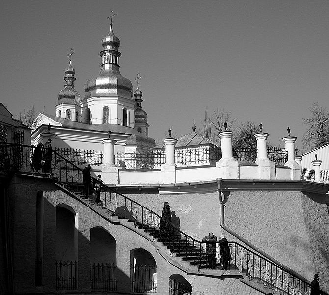 фото "kiev-pechersk lavra" метки: архитектура, черно-белые, пейзаж, 