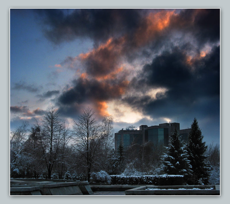 фото "skyfire" метки: пейзаж, закат, облака