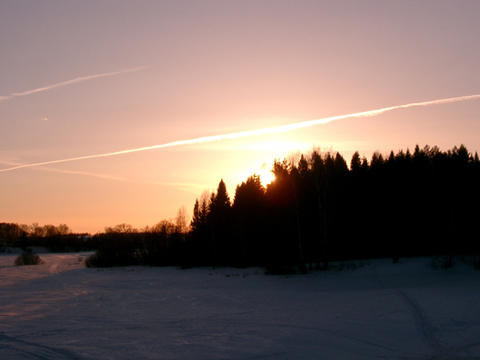 photo "Beautiful sunset" tags: landscape, sunset, winter